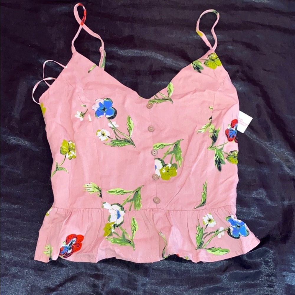 Pink floral top